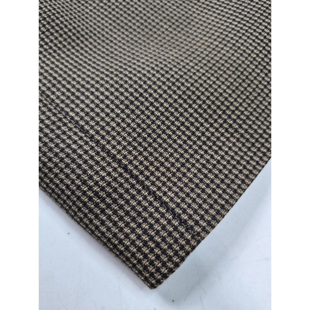 Santorelli Mens Wool Sports Coat 42S Beige Italy 3 Button Check Blazer